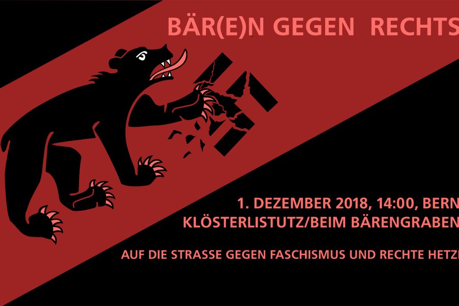 Bunt statt braun! Die JUSO Stadt Bern ruft zur Demonstration gegen Rechts auf.